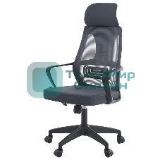 Кресло Chairman CH636 серый, экокожа, 120 кг