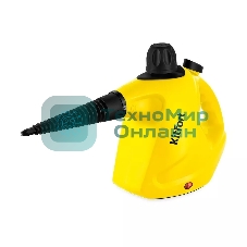 Пароочиститель ручной KITFORT KT-9138-3 черно-желтый, 1050 Вт