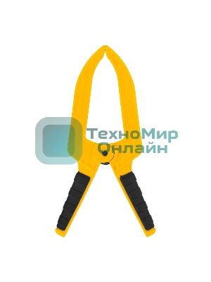 Струбцина клещеобразная Denzel удлиненная 50 х 80 мм двухкомпонентные рукоятки