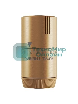 Термоголовка жидкостная Royal Thermo Design М30х1,5 (золото матовое)