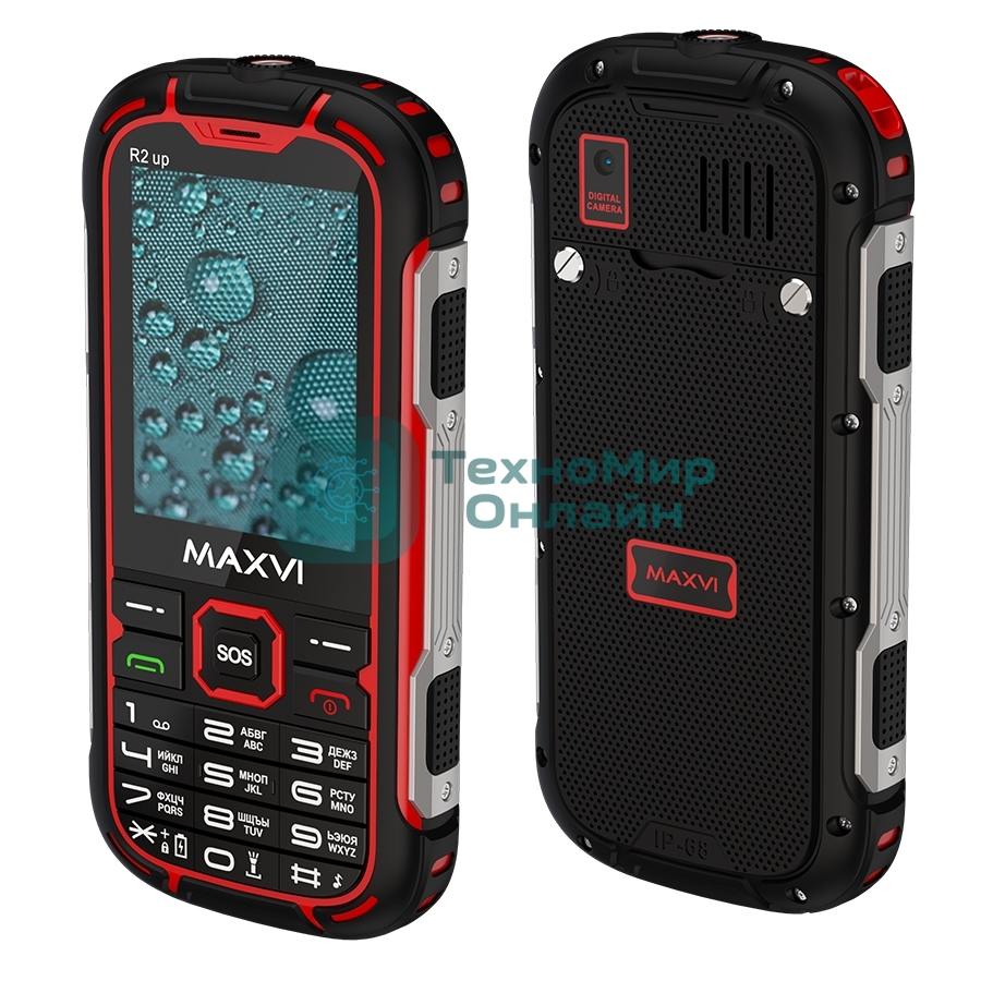 Мобильный телефон Maxvi R2 up красный