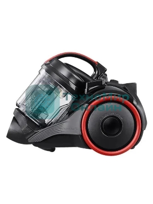 Пылесос Samsung VC15K4116VR/EV красный/черный, 390/1500 Вт, уборка сухая, пылесборник контейнер 1.3 л