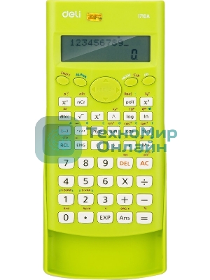 Калькулятор научный Deli E1710A/GRN зеленый 10+2-разр.