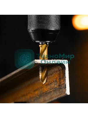 Сверло-метчик Denzel М12 х 1,25 мм, Р6М5