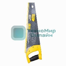 Ножовка по дереву Deli DL6840A 400мм Материал: 65Mn. Термообработанная поверхность. Шлифовка зубов с 3-х сторон. Литая ручка из двухкомпонентного противоударного пластика.