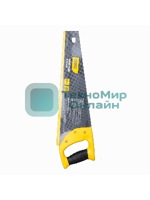 Ножовка по дереву Deli DL6840A 400мм Материал: 65Mn. Термообработанная поверхность. Шлифовка зубов с 3-х сторон. Литая ручка из двухкомпонентного противоударного пластика.