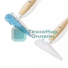 Швабра паровая Kitfort KT-1014 1300Вт золотистый/белый