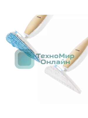 Швабра паровая Kitfort KT-1014 1300Вт золотистый/белый