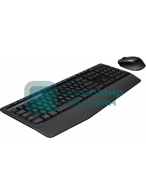 Комплект клавиатура+мышь Logitech MK345 беспроводной, USB, 1000 DPI, чёрный/серый