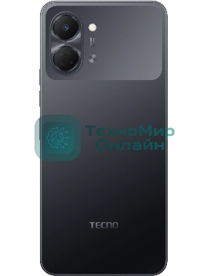 Смартфон Tecno Spark Go 3 128Gb 4Gb черный моноблок 3G 4G 2Sim 6.75