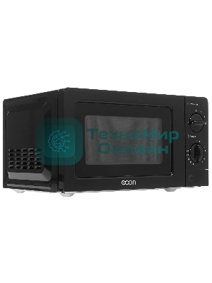 Микроволновая печь ECON ECO-2031M черный, 20 л, 700 Вт, переключатели - поворотный механизм