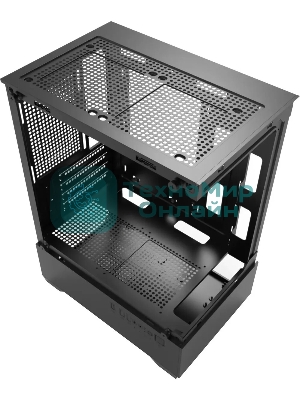 Корпус Bloody CC-125-BK, Mini-Tower, чёрный