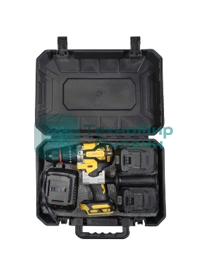 Дрель-шуруповерт Eurolux ДА-21/2Li, 20 В, 3 Ач, 55 Нм, бесщеточный