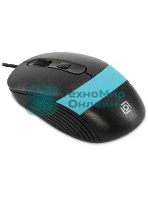 Мышь проводная Oklick 310M черный/синий, 2400 dpi, USB, кнопки - 4