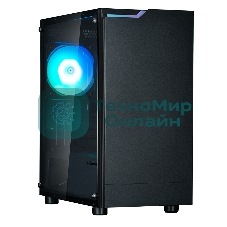 Компьютерный корпус ZALMAN T4 PLUS, MATX, черный, WINDOW, 1 x Combo (3.5'' or 2.5''), 1x3.5'', 2x2.5
