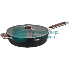 Сотейник Rondell Fjord RDA-1799, 28 см, с крышкой, черный