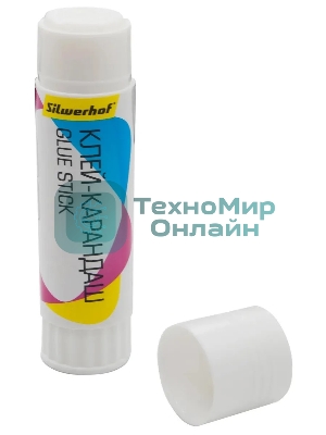 Клей-карандаш Silwerhof 40гр ПВА термоусадочная упаковка