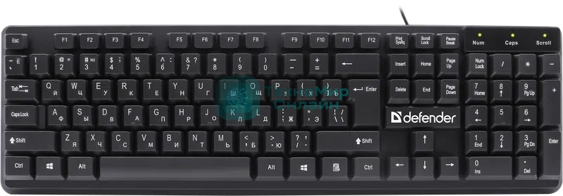 Клавиатура проводная Defender Symbol HB-559 RU USB черный