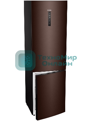Холодильник Haier C4F740CLBGU1 коричневый двухкамерный 286/115л морозилка снизу, No Frost