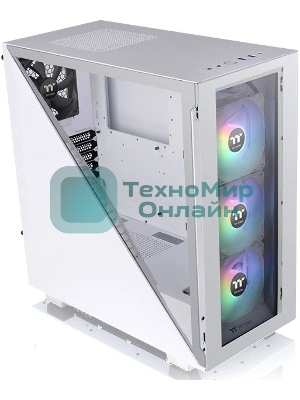 Компьютерный корпус Thermaltake Divider 300 TG ARGb белый без БП ATX 2x120мм 2xUSB 3.0 audio front door bott PSU