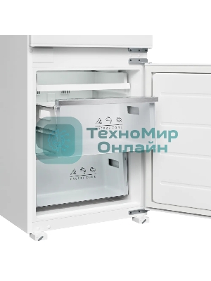 Встраиваемый холодильник Kuppersberg RBN 1761, High-Tech, ВхШхГ 178.5х54х55 см, объем 274 л, инверторный компрессор, электронное управление, скользящее крепление фасада, No Frost, LED освещение, супер заморозка, энергоэффективность А++