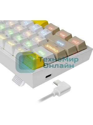 Клавиатура Redragon Fizz проводная, USB Type-A, белый