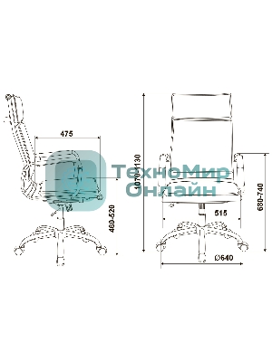 Кресло Бюрократ CH-993/red красный, экокожа