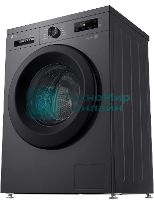 Стиральная машина LG F2Y1WS6J темно-серый, загрузка фронтальная 6,5 кг, 1200 об/мин., класс: A