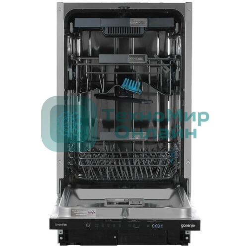 Встраиваемая посудомоечная машина Gorenje GV572D10, черный, 44.8 см, 11 компл., 44 дБ, класс A+++