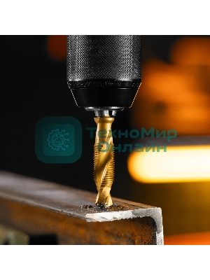 Сверло-метчик Denzel М12 х 1,25 мм, Р6М5