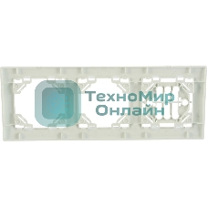 Рамка 3-местная Минск горизонтальная белая EKF Basic