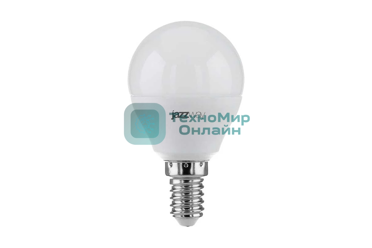 Лампа светодиодная JazzWay PLED-ECO-G45 5Вт шар 4000К белый E14 400лм 220-240В