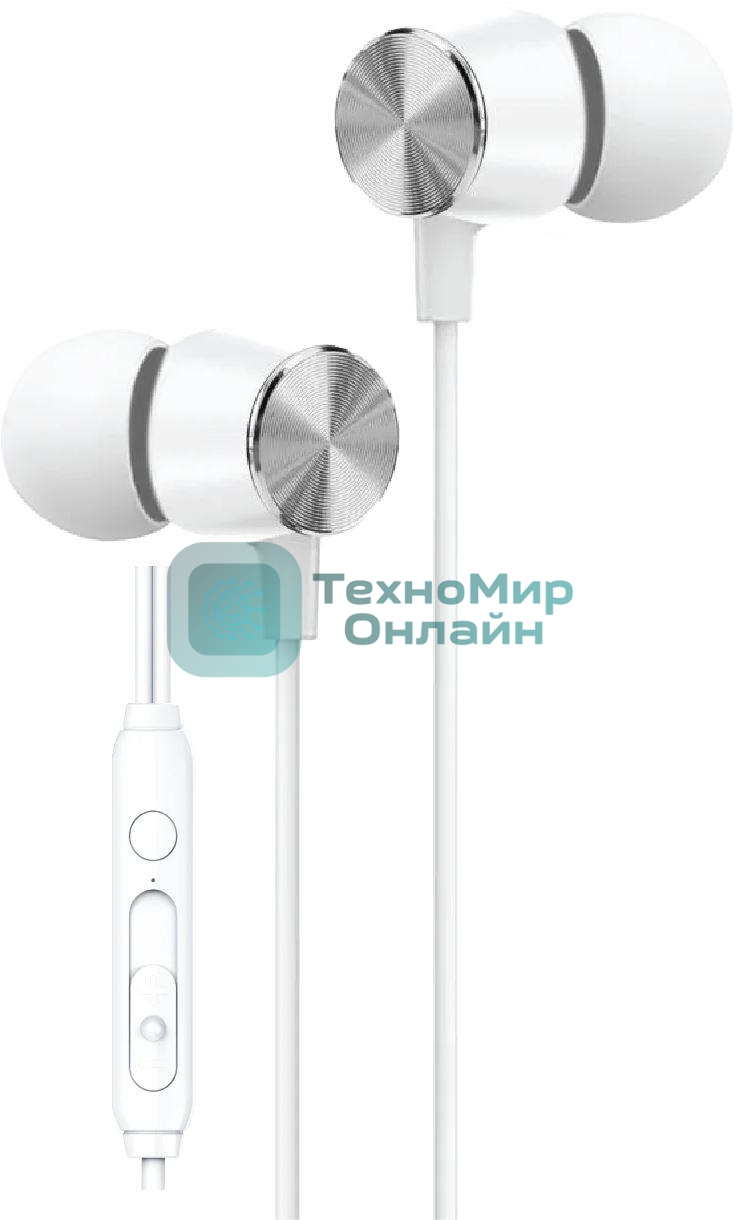 Проводные наушники Aksberry Y4 белый, вкладыши, USB Type-C, встроенный микрофон