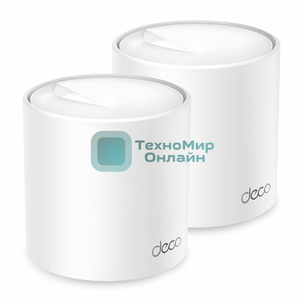 Бесшовный Mesh роутер TP-Link Deco X50(2-Pack) AX3000 10/100/1000BASE-TX