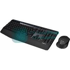 Комплект клавиатура+мышь Logitech MK345 беспроводной, USB, 1000 DPI, чёрный/серый