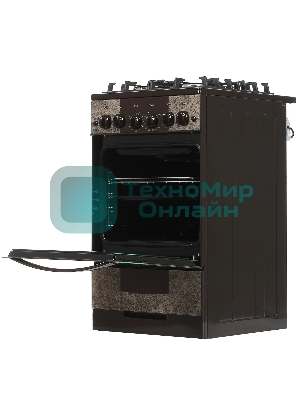 Плита газовая Gefest 5500-02 0114 коричневый, конфорок 4 шт, духовка 52 л, 50 см x 85 см x 58.5 см