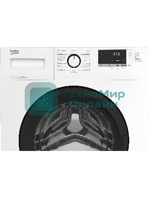 Стиральная машина Beko WRE6512ZAW (R) белый, загрузка фронтальная 6 кг, 1000 об/мин., класс: А