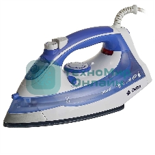 Утюг Delta DL-711 белый с фиолетовым, 2400 Вт, 20 г/мин, 120 г/мин, 250 мл