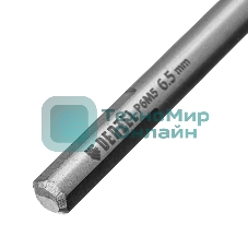 Сверло спиральное по металлу Denzel 6,5 х 148 мм, Р6М5, Golden Tip, удлиненное