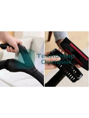 Пылесос Bosch BGL8POW3A черный, 650/890 Вт, уборка сухая, пылесборник мешок 5 л