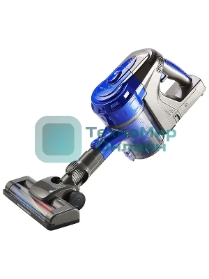 Пылесос вертикальный Kelli KL-8022 синий, питание от аккумулятора, 250 Вт, уборка сухая, пылесборник 1 л