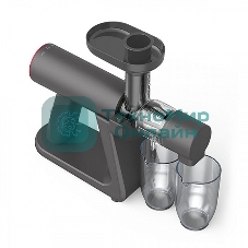 Соковыжималка BQ J2002 серый, шнековая горизонтальная, 150 Вт, 500 мл, электронное, реверс