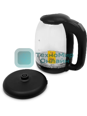 Чайник электрический BQ KT1830G, 2200Вт, 1.7л, черный