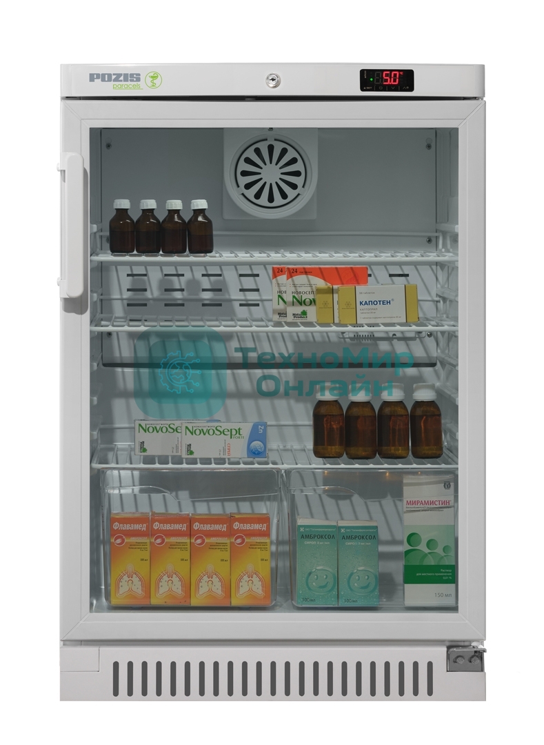 Холодильник фармацевтический Pozis ХФ-140-1 белый однокамерный 140 л без морозильной камеры