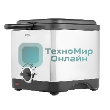 Фритюрница Centek CT-1430 900 Вт объем 1,5лЧаша - антипригарная, стальной корпус, окно