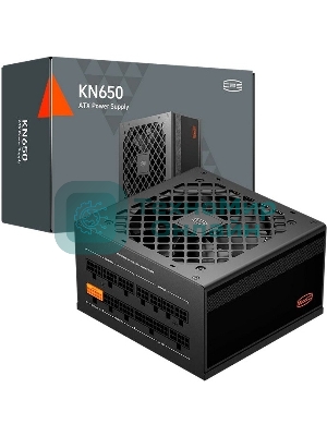 Блок питания ПК/Power Supply PCCooler, 650W 80 PLUS Gold (ATX, 3.1, Full modular, 1x24(20+4)pin, 2xCPU 8(4+4)pin, 2xPCIe*2 8(6+2)pin, 1x12VHPWR, 5xSATA*3, 1xMOLEX4pin, Active, 120x120мм, 140x150x86mm, APFC, OVP/UVP/SCP/OPP/OCP/OTP/SPD, black)