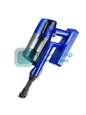 Пылесос вертикальный Maunfeld MF-2032BL PRO синий, питание от аккумулятора, 200 Вт, уборка сухая, пылесборник 0.5 л, работа от АКБ max - 35 мин