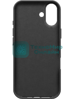 Чехол (клип-кейс) BoraSCO для Apple iPhone 16 Plus Microfiber Case черный (73687)