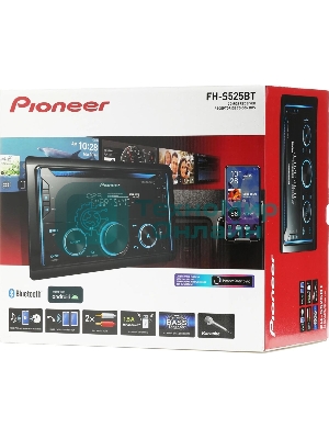 Автомагнитола Pioneer FH-S525BT, 2 DIN, 6.2