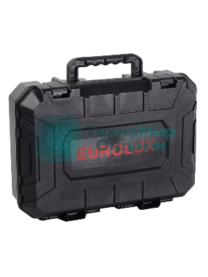 Дрель-шуруповерт Eurolux ДА-21/2Li, 20 В, 3 Ач, 55 Нм, бесщеточный